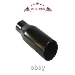 Truck Diesel Stainless Steel Exhaust Tip With Bolt 4 Inlet 6 Outlet 15 Long