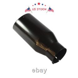 Truck Diesel Stainless Steel Exhaust Tip With Bolt 4 Inlet 6 Outlet 15 Long