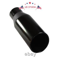 Truck Diesel Stainless Steel Exhaust Tip With Bolt 4 Inlet 6 Outlet 15 Long