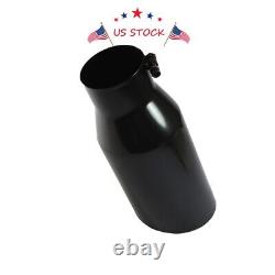 Truck Diesel Stainless Steel Exhaust Tip With Bolt 4 Inlet 6 Outlet 15 Long