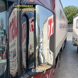 Truck Ford F-MAX Side Mirror Guards Cover Chrome Stainless steel