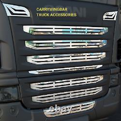 Truck Front Grill for Scania G420 Striped Chrome Stainless steel