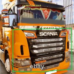 Truck Front Grill for Scania G420 Striped Chrome Stainless steel