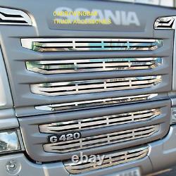 Truck Front Grill for Scania G420 Striped Chrome Stainless steel