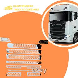 Truck Front Grill for Scania NG/S Series S500 2017-2024 Chrome Stainless Steel