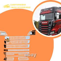 Truck Front Grill for Scania NG/S Series S500 2017-2024 Chrome Stainless Steel