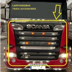 Truck Front Grill for Scania R400-R440 Narrow Cabin Without Sensor Chrome steel