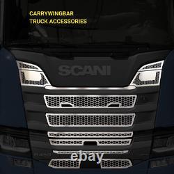 Truck Front Grill for Scania R Series 2017-2024 Chrome Stainless Steel
