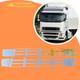 Truck Front Lower Grill For Volvo Fh2 Chrome Stainless Steel