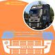Truck Front Upper And Lower Grill For Volvo Fh3 Chrome Stainless Steel
