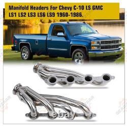Truck Headers For LS series engine swaps GEARZAAR Stainless Steel Replacement