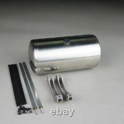 Truck Metal Round Fuel Tank Silver Color Stainless Steel 1/14 For Tamiya King GL