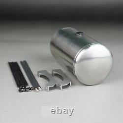 Truck Metal Round Fuel Tank Silver Color Stainless Steel 1/14 For Tamiya King GL