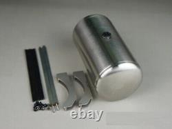 Truck Metal Round Fuel Tank Silver Color Stainless Steel 1/14 For Tamiya King GL