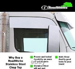 Truck Pair Chop Tops for Peterbilt 567/579 6 Stainless Steel Window Frame Mount