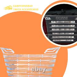 Truck Scania R P Series 2004-2009 Striped Grill Chrome Stainless steel