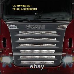 Truck Scania R Series 2004-2009 Perforated Grill Chrome Stainless steel