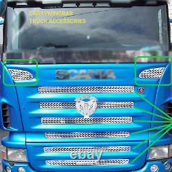 Truck Scania R Series 2004-2009 Perforated Grill Chrome Stainless steel