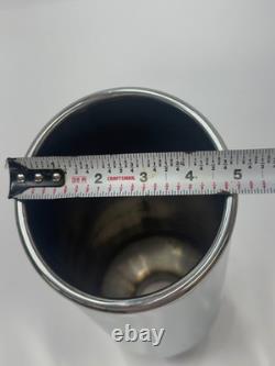 Truck Stainless Steel Rolled Angle Exhaust Tip 2.5 Inlet 5 Outlet 12 Long