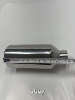 Truck Stainless Steel Rolled Angle Exhaust Tip 2.5 Inlet 5 Outlet 12 Long