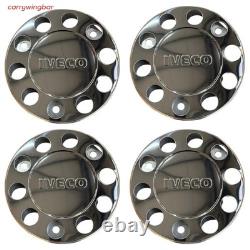 Truck Stainless steel Wheel Trim Cover 4Pcs to fit IVECO