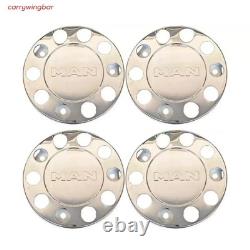 Truck Stainless steel Wheel Trim Cover 4Pcs to fit Man