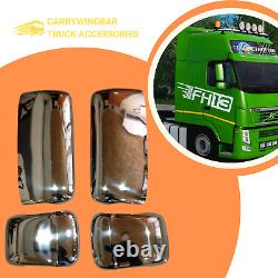 Truck VOLVO FH2-FH3 Side Mirror Guards Cover Chrome Stainless steel