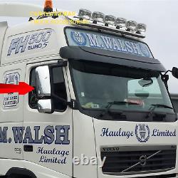 Truck VOLVO FH2-FH3 Side Mirror Guards Cover Chrome Stainless steel