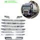 Truck Wide Front Grill For Scania Streamline With Sensor Chrome Stainless Steel
