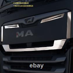 Truck front panel Grill Trim for MAN TGX Euro 6 2021-2024 Chrome Stainless steel