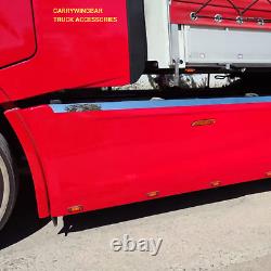 Truck side strip trim lath for Iveco S-Way Chrome Stainless steel