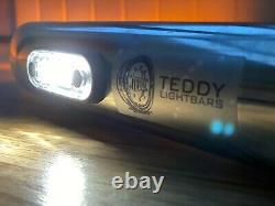 UNIVERSAL STAINLESS STEEL LIGHT BAR 110 CM Whit 5 LEDs LORRY TRUCK VAN