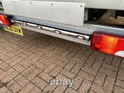 UNIVERSAL STAINLESS STEEL LIGHT BAR 110 CM Whit 5 LEDs LORRY TRUCK VAN