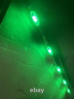 UNIVERSAL STAINLESS STEEL LIGHT BAR 120 CM Whit 5 LEDs LORRY TRUCK VAN