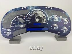 US Speedo Custom Skull Stainless Steel Gauge Face for 03-05 GM/Chevy Truck & SUV