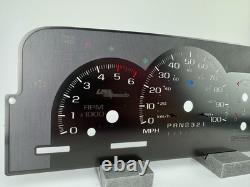 US Speedo Stealth (Stainless Steel) Gauge Face for 95'-98' GM/Chevy Truck & SUV
