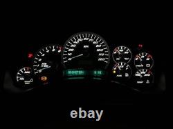US Speedo White Font Stainless Steel Gauge Face for 03-05 GM/Chevy Truck & SUV