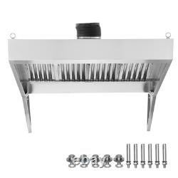 Uimoso Commercial Exhaust Hood 5FT Food Truck Hood Exhaust 201 Stainless Steel
