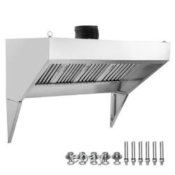 Uimoso Commercial Exhaust Hood 5FT Food Truck Hood Exhaust 201 Stainless Steel