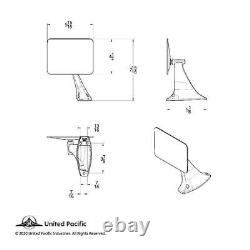 United Pacific 110749 70-72 Fits Chevy, GMC Truck Ext Mirror with Signal