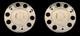 Universal 22.5 Wheel Hub Cover Stainless Steel X2pcs To Fit All Trucks & Buses