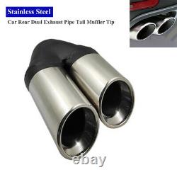 Universal Car SUV Truck Rear Exhaust Pipe Tail Muffler Tip Stainless Steel 1PC