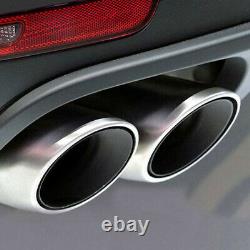 Universal Car SUV Truck Rear Exhaust Pipe Tail Muffler Tip Stainless Steel 1PC