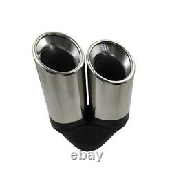 Universal Car SUV Truck Rear Exhaust Pipe Tail Muffler Tip Stainless Steel 1PC