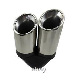 Universal Car SUV Truck Rear Exhaust Pipe Tail Muffler Tip Stainless Steel 1PC