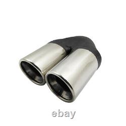 Universal Car SUV Truck Rear Exhaust Pipe Tail Muffler Tip Stainless Steel 1PC