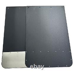 Universal Semi Truck Mud Flaps 24 x 36 with Stainless Steel Plates- Set Of 2