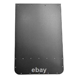 Universal Semi Truck Mud Flaps 24 x 36 with Stainless Steel Plates- Set Of 2