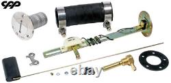 Universal Truck Bed Fill Gas Tank Install Kit Polished Stainless Steel 90 Ohm