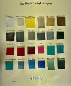 Upholstered Lg Drink Cup Holder fits f-150 of C-10 truck multiple color choices